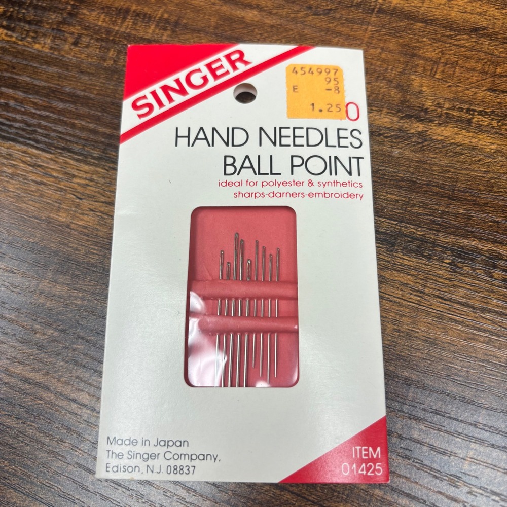 Singer Hand Needles Ball Point Sharps Darners Embroidery Made in Japan 01425